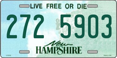 NH license plate 2725903