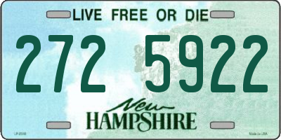 NH license plate 2725922