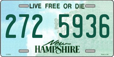 NH license plate 2725936