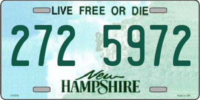 NH license plate 2725972