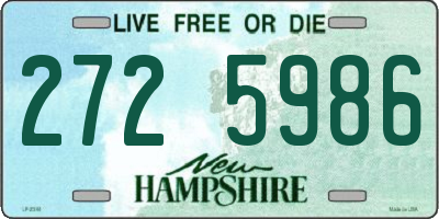 NH license plate 2725986