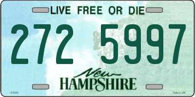NH license plate 2725997