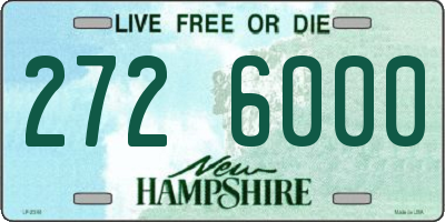 NH license plate 2726000