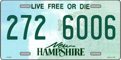 NH license plate 2726006