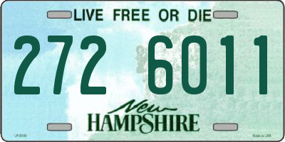 NH license plate 2726011