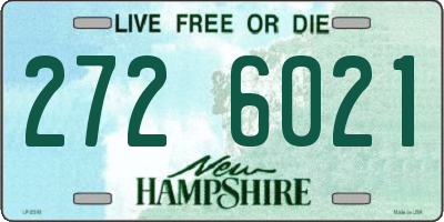 NH license plate 2726021