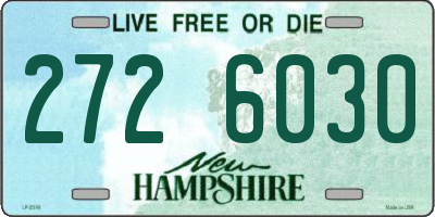 NH license plate 2726030