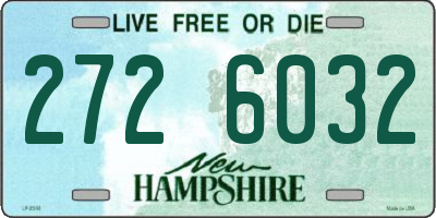 NH license plate 2726032