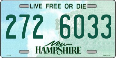 NH license plate 2726033