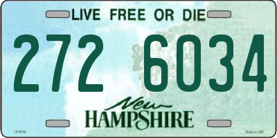 NH license plate 2726034