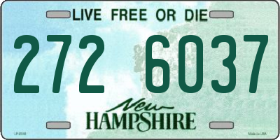 NH license plate 2726037