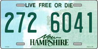 NH license plate 2726041