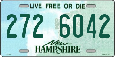NH license plate 2726042