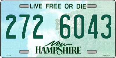 NH license plate 2726043