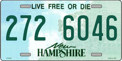 NH license plate 2726046
