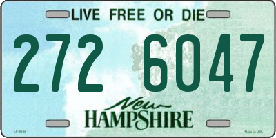NH license plate 2726047