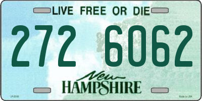 NH license plate 2726062