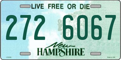 NH license plate 2726067