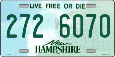 NH license plate 2726070