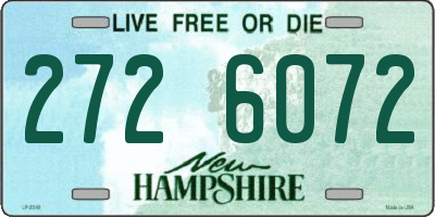 NH license plate 2726072