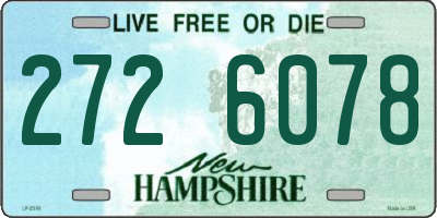 NH license plate 2726078