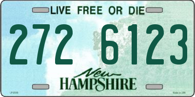 NH license plate 2726123
