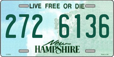NH license plate 2726136