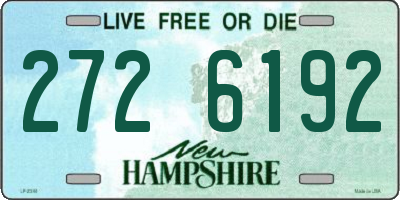 NH license plate 2726192