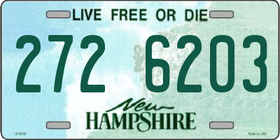 NH license plate 2726203