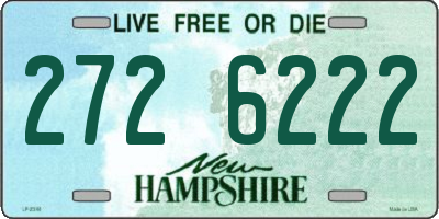 NH license plate 2726222