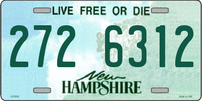 NH license plate 2726312