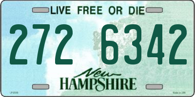 NH license plate 2726342