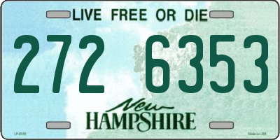 NH license plate 2726353