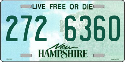 NH license plate 2726360