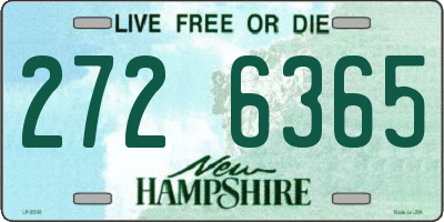 NH license plate 2726365