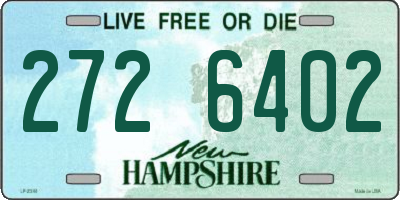 NH license plate 2726402