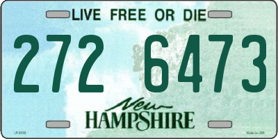 NH license plate 2726473