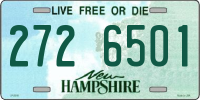 NH license plate 2726501