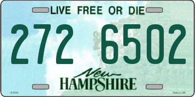 NH license plate 2726502