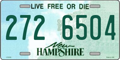 NH license plate 2726504