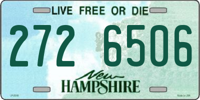NH license plate 2726506