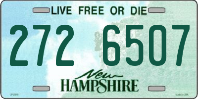 NH license plate 2726507