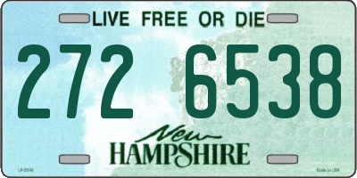 NH license plate 2726538