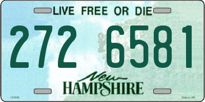 NH license plate 2726581