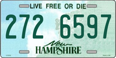 NH license plate 2726597