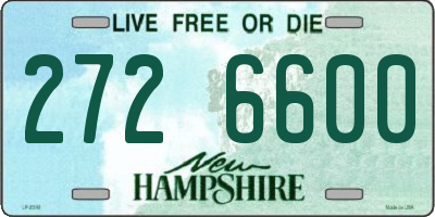 NH license plate 2726600