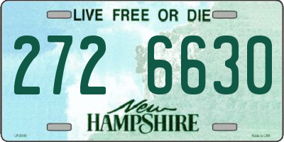 NH license plate 2726630