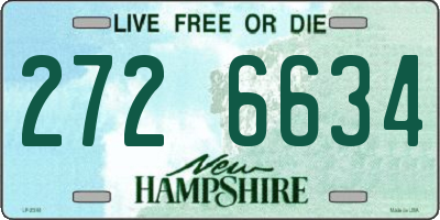 NH license plate 2726634