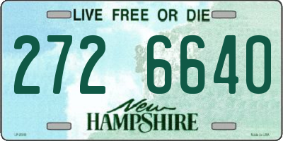 NH license plate 2726640