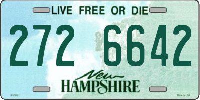 NH license plate 2726642